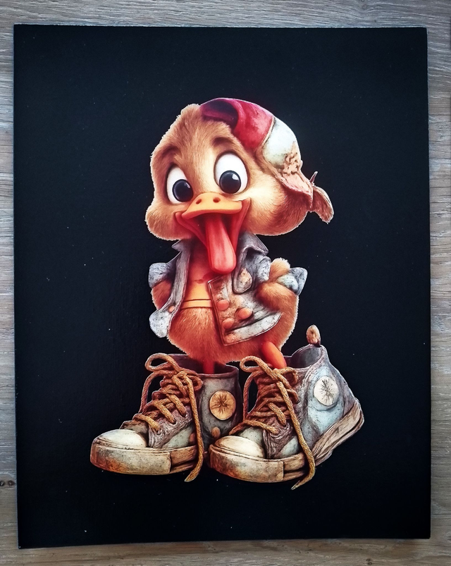 Le Canard Rebelle – Toile "Street Art"