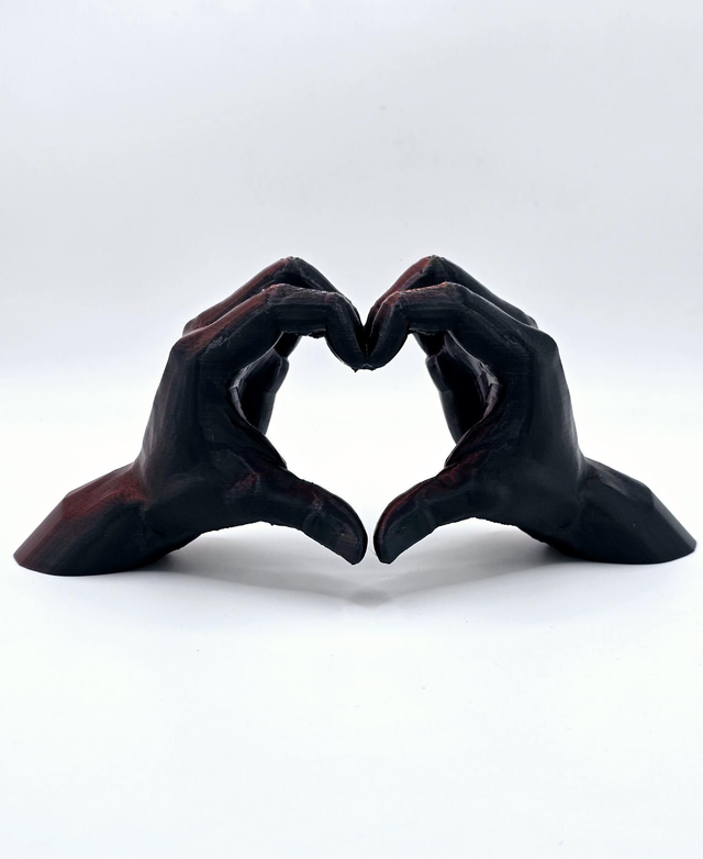 613. Heart hands 3D printed Dichromatic 