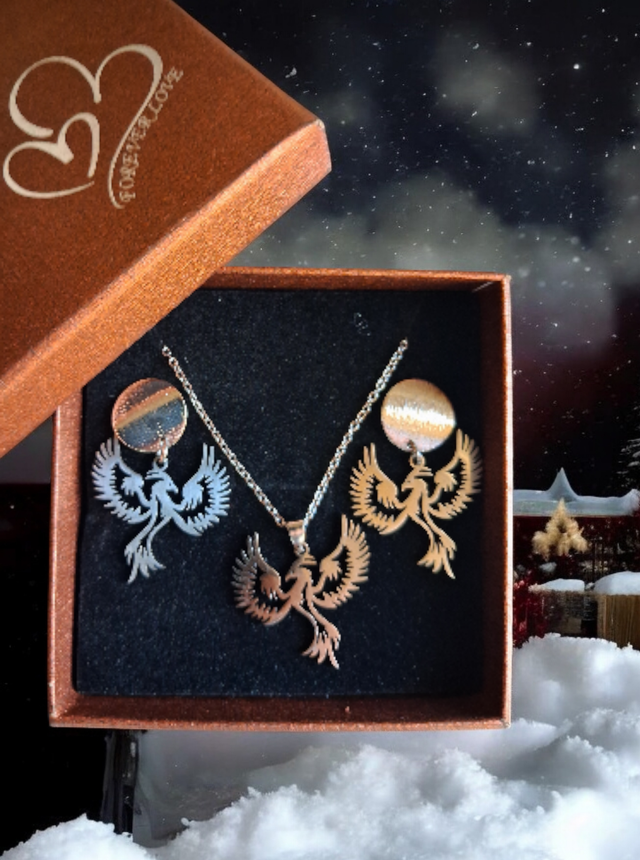 Parure bijoux (collier + boucles d’oreilles)