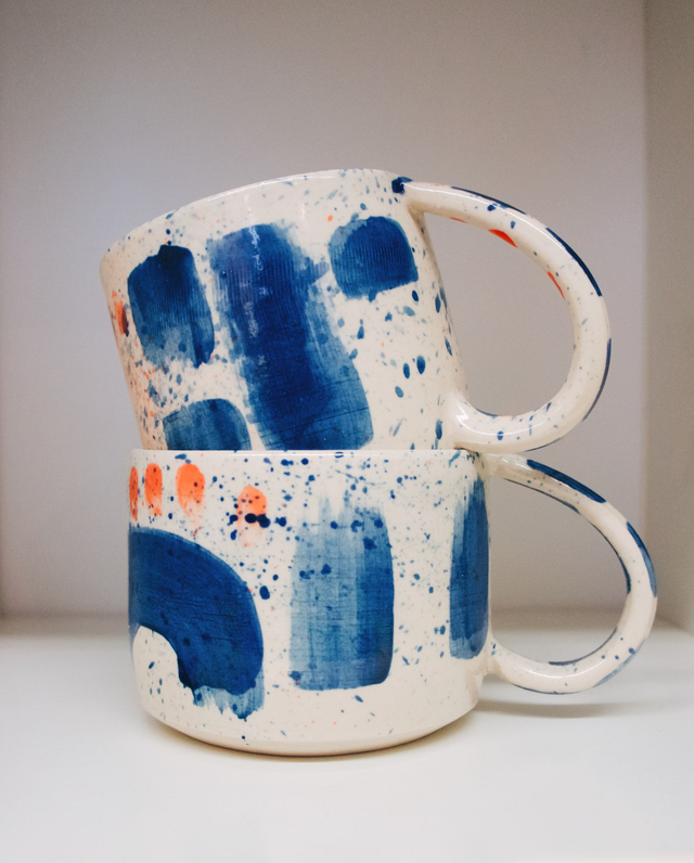 Ceramic Mug Pair, George Myers