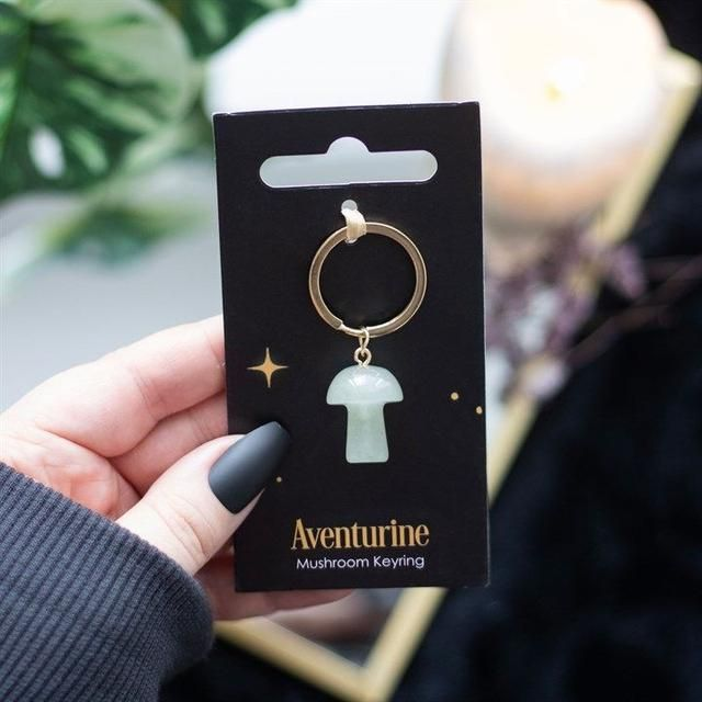 Not specified Aventurine Crystal Mushroom Keyring