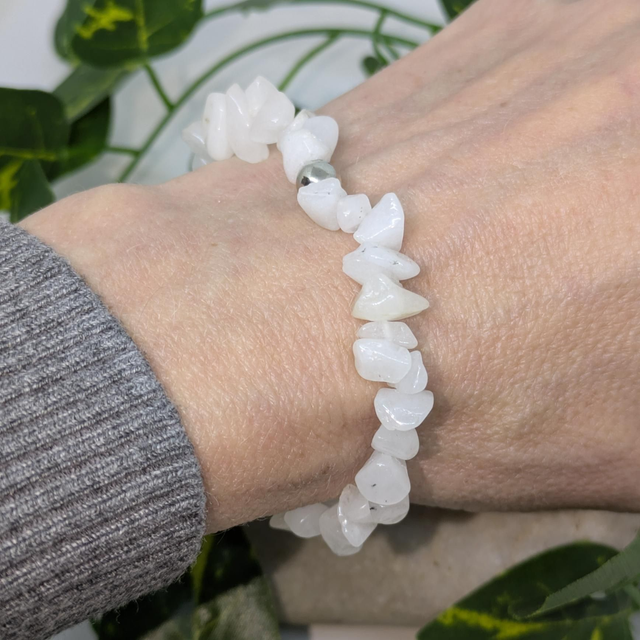 Bracelet "Quartz neige" baroque BR-206