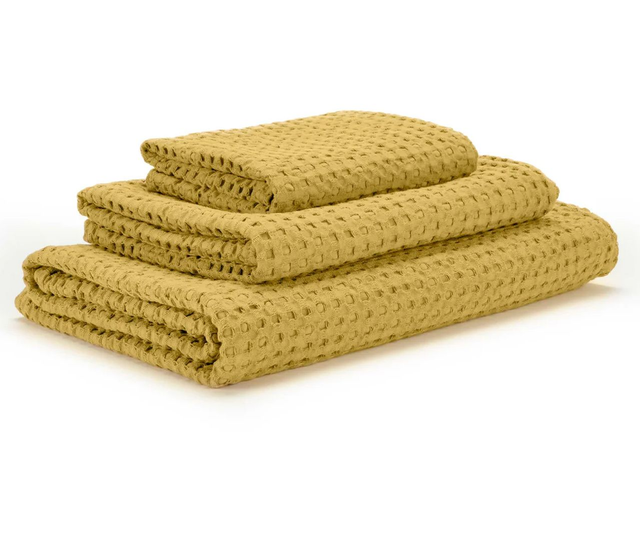 Abyss Habidecor towel Pousada color 850 safran