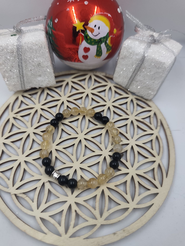 Bracelet Citrine & Tourmaline