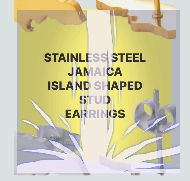 🇯🇲 NMIA ISLAND SHAPED EARRINGS