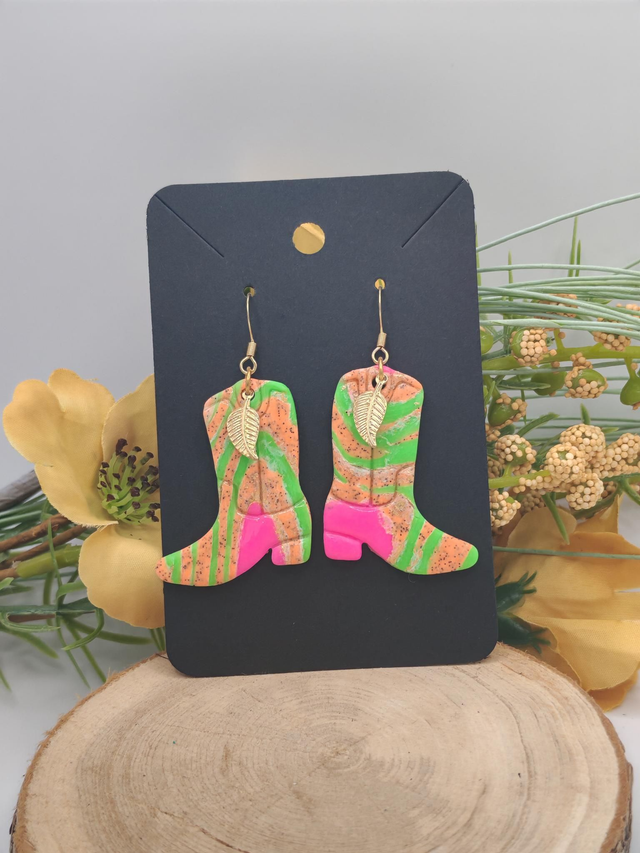 Western Vert/Rose/Orange Fluo 