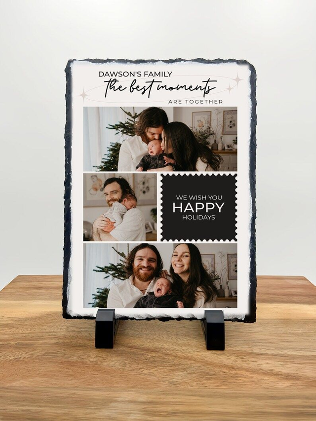 Personalised Slate Tile - Custom Rock Slate - Family