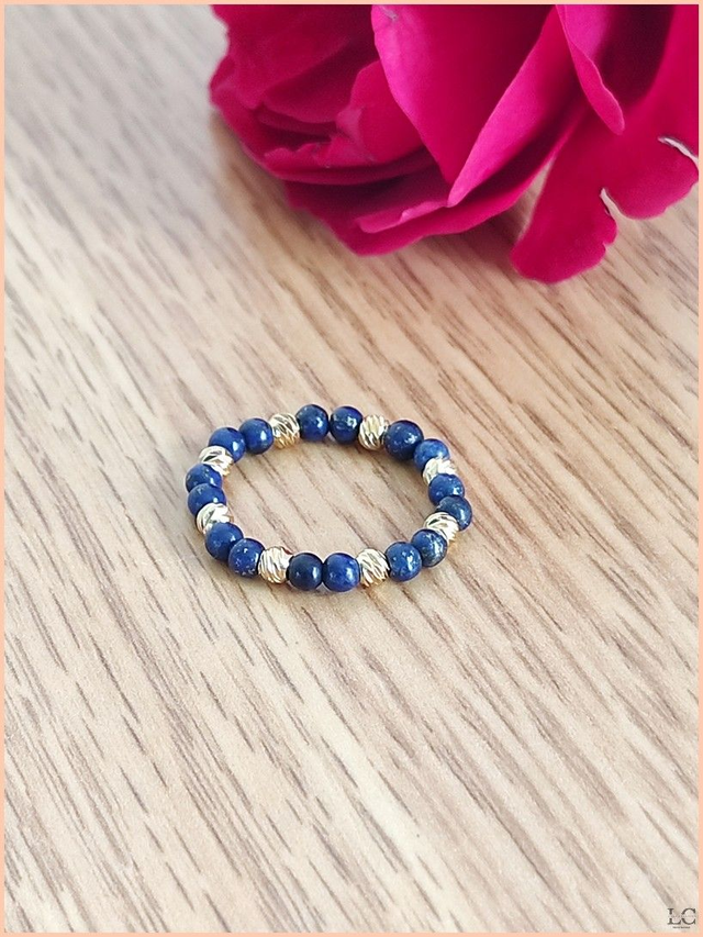 4. Bague, pierre naturelle - Lapis lazuli
