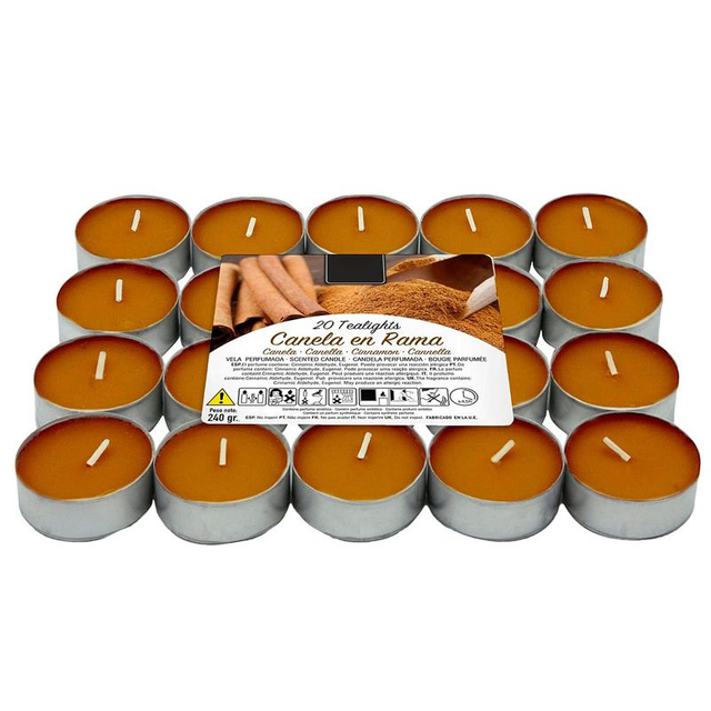  Lumar Aromatic Velas aromáticas (Canela en Rama Pack 20 Velas)