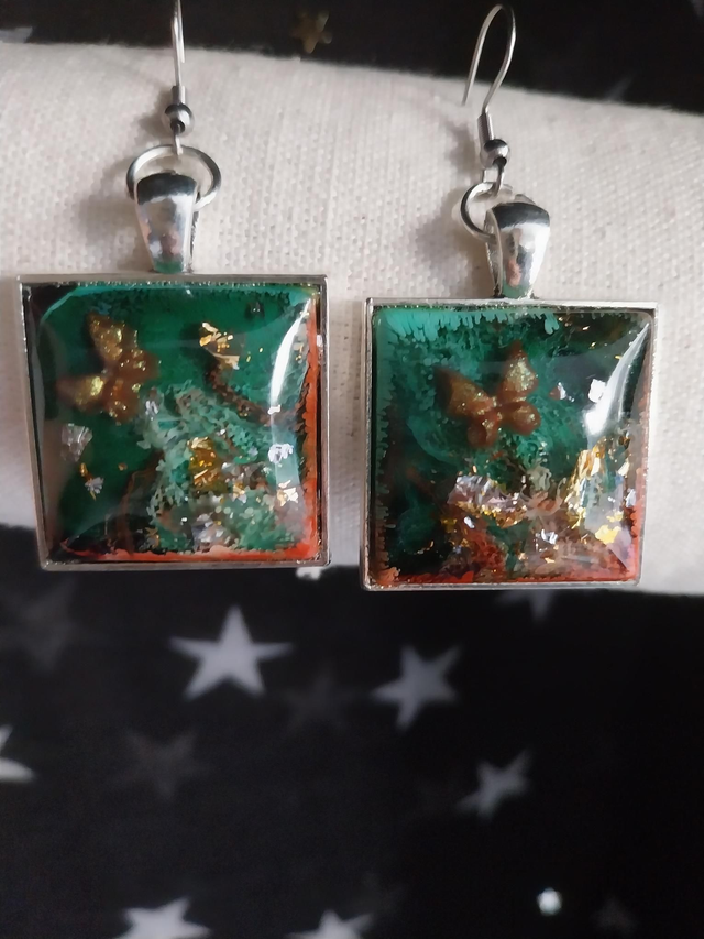 Boucles d’oreilles « Jardins d’Émeraude »