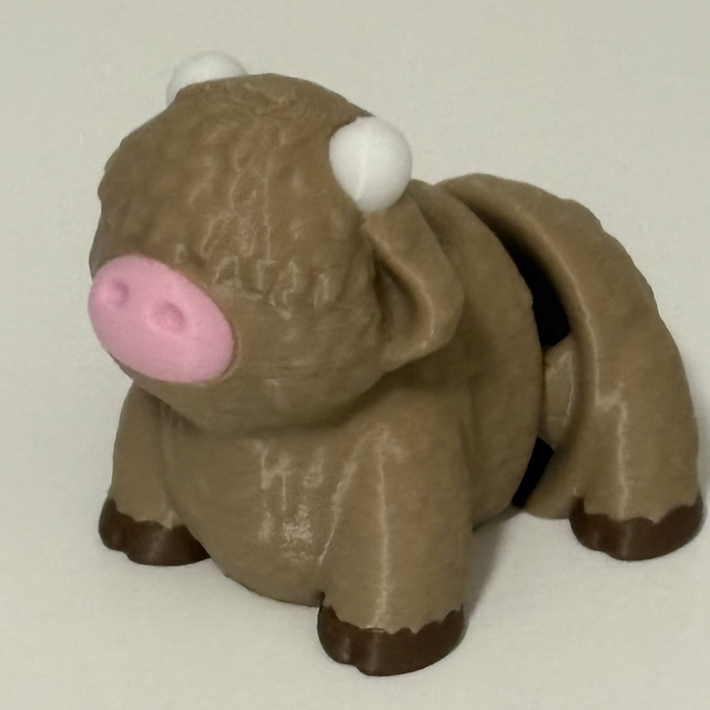 3D Printed Highland Cow