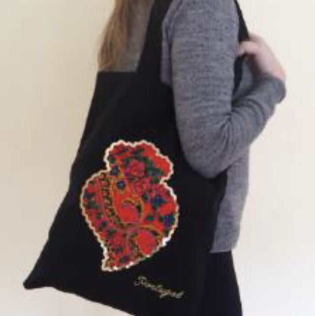 Saco ombro coração Viana