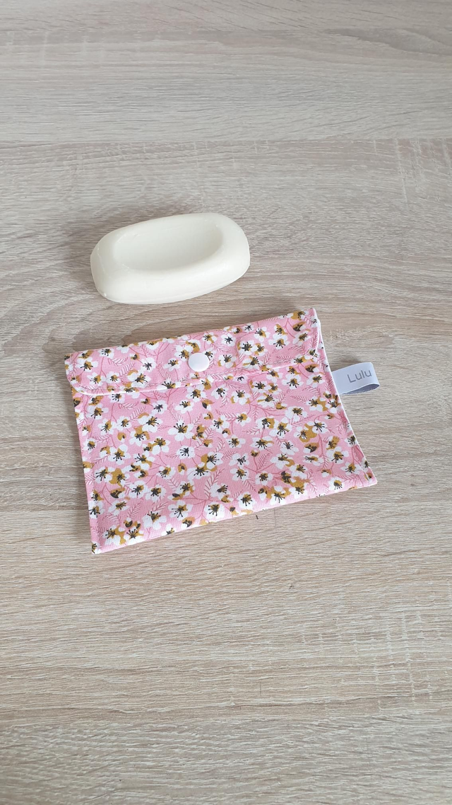 Pochette imperméable FLEURI ROSE