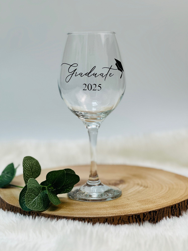Graduation Glass, Can be Wine, gin, pint, prosecco 