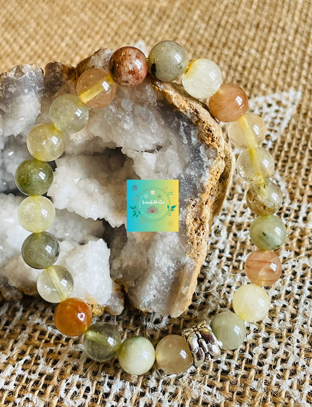 🌺🌟Bracelet en quartz rutile
