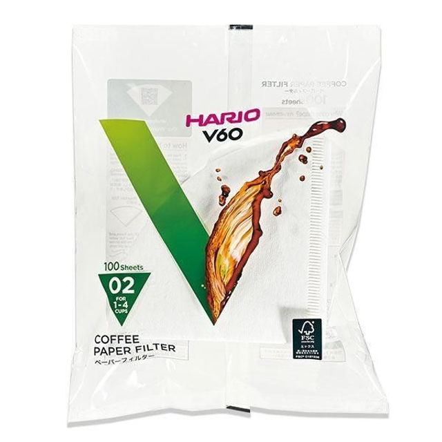 Hario V60-02 Coffee Paper Filters pack of 100