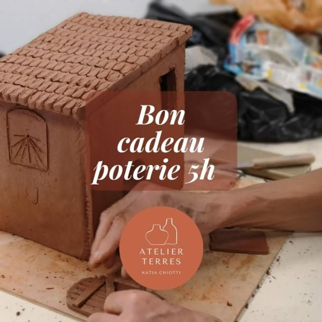 Bon cadeau poterie 5h