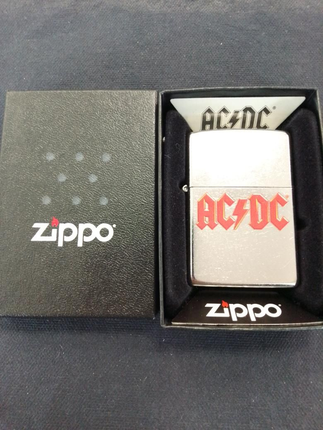 AC/DC Red Logo Genuine Zippo Lighter 