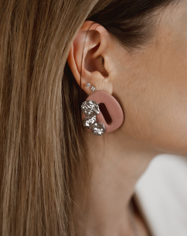 Polymer Clay Earrings ~ Flower