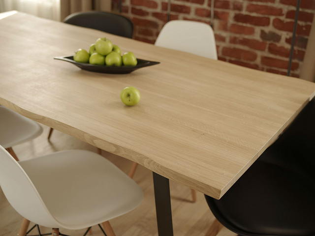 Lankkupöytä 3cm paksu tammi -mittatilauksena