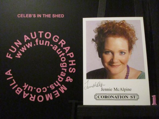 Jennie McAlpine (Fizz Brown) Original Coronation Street Pre-Print Cast Card (1)