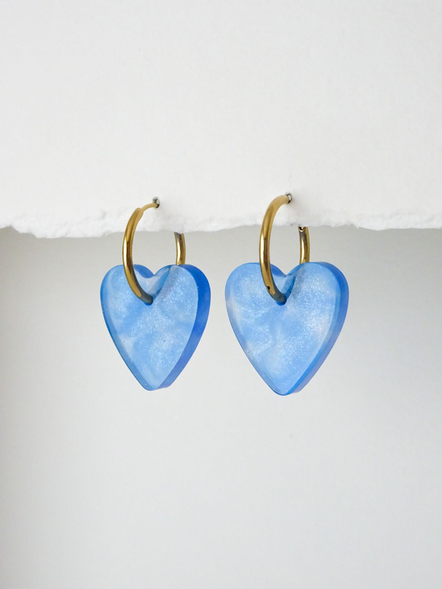 Coeur S : Bleu c &amp; bleu f