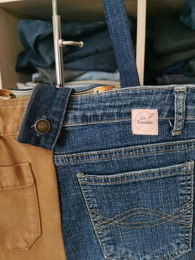 Sac à main #237 - Mariage de jeans et de motif ancien