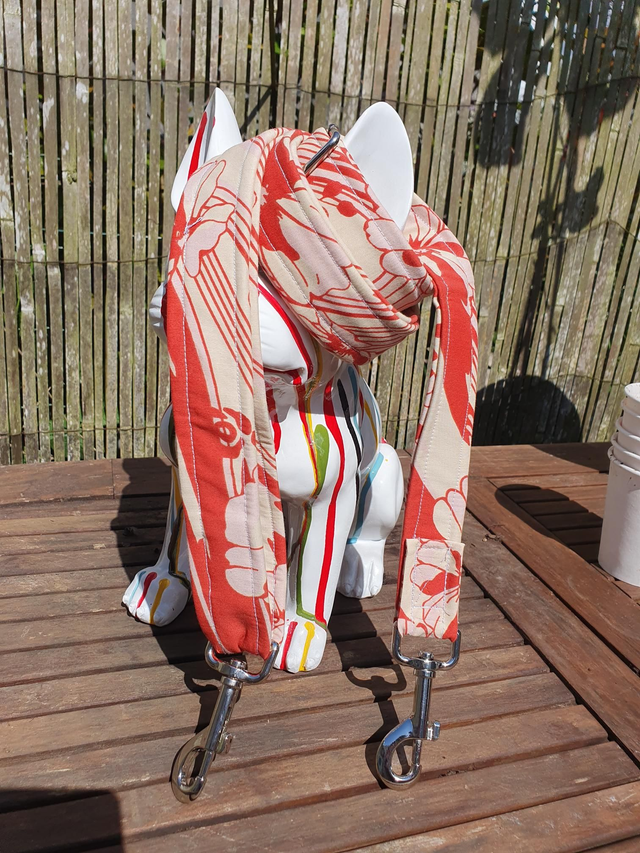 TIP_Laisse30 Réglable ◾️Hibiscus 