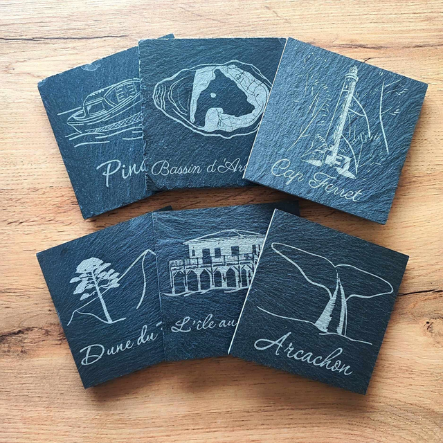 Ensemble de 6 dessous de verre