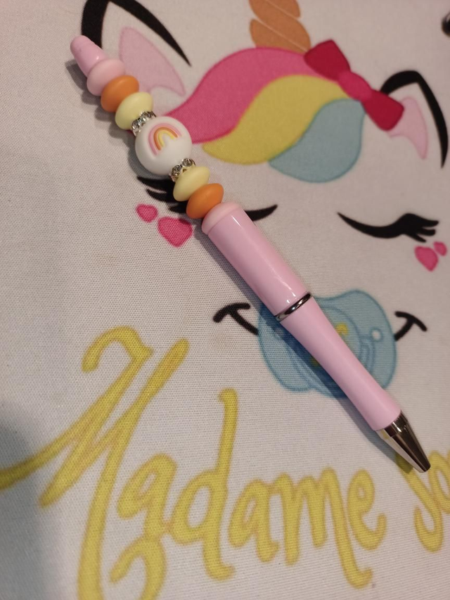 Stylo avec recharge Perle Arc-en-ciel 