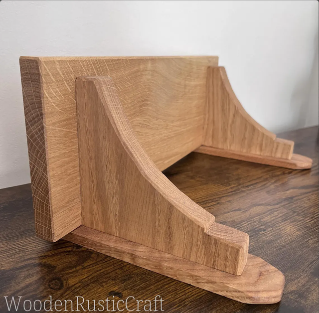 Handmade Solid Oak Wall Shelf