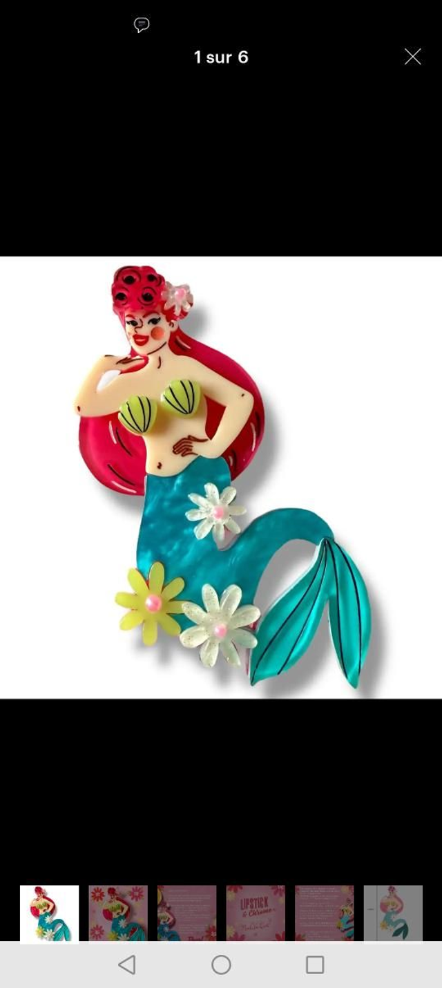 Broche Sirène Pearl