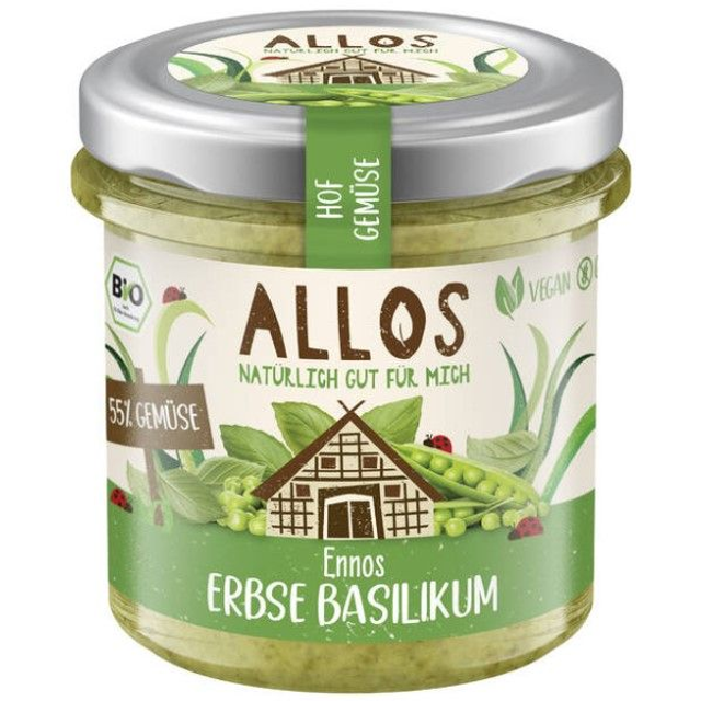 Allos Brotaufstrich Ennos Erbse Basilikum 135g