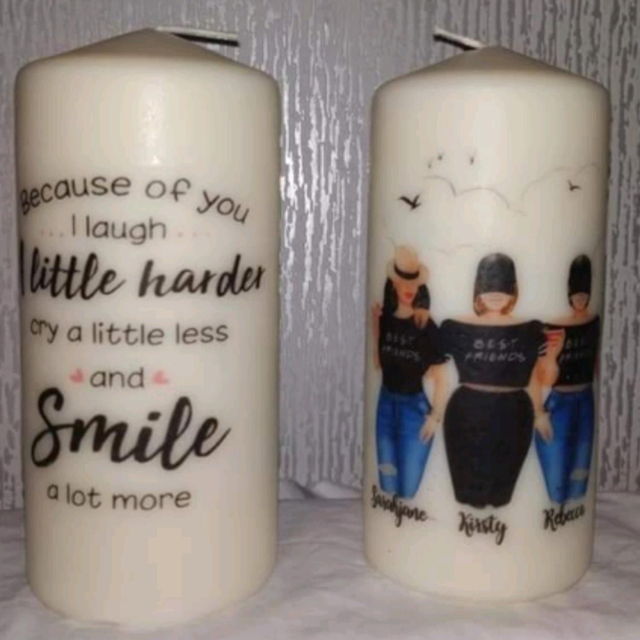 personalised candles