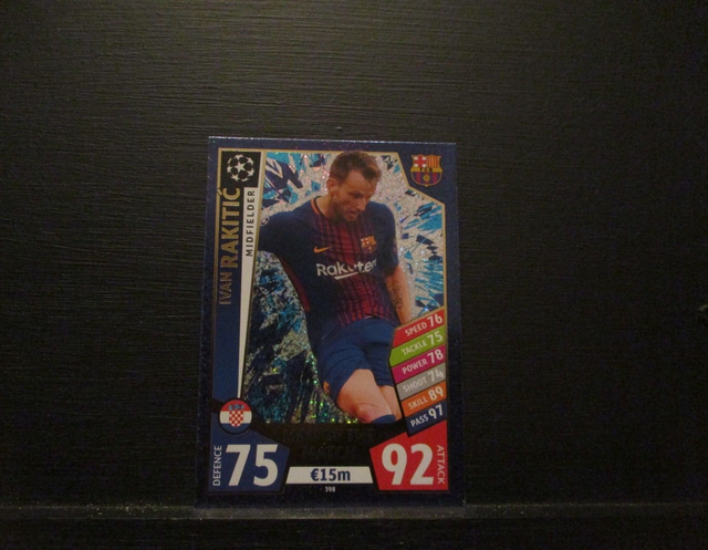 Ivan Rakitic - UEFA Champions League Match Attax 2017/18 Original Trading Card #398
