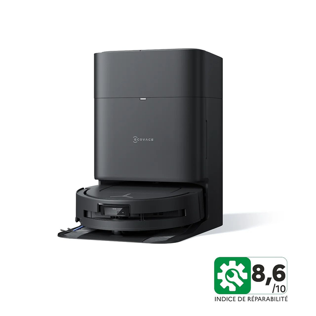 Ecovacs Aspirateur robot T80 Omni, Deebot, noir