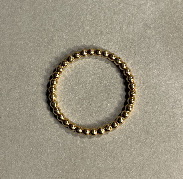 Ring DOTS dünn goldplattiert