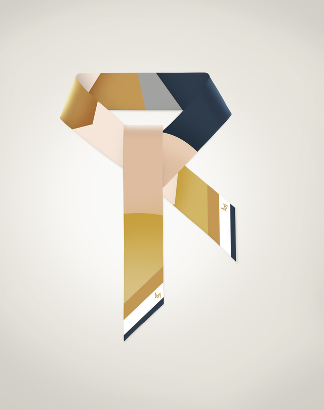 BANDEAU IN SETA "BENE/MALE" - ARTE IN SETA