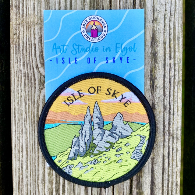 Isle of Skye woven iron-on patch 