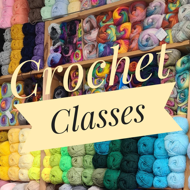15th April 10.30 til 12.30 crochet class 