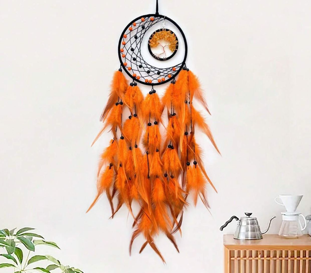 Attrape rêve Cornaline " Arbre de Vie "