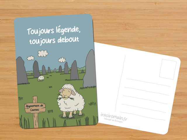 Carte postale " Toujours légende, toujours debout "