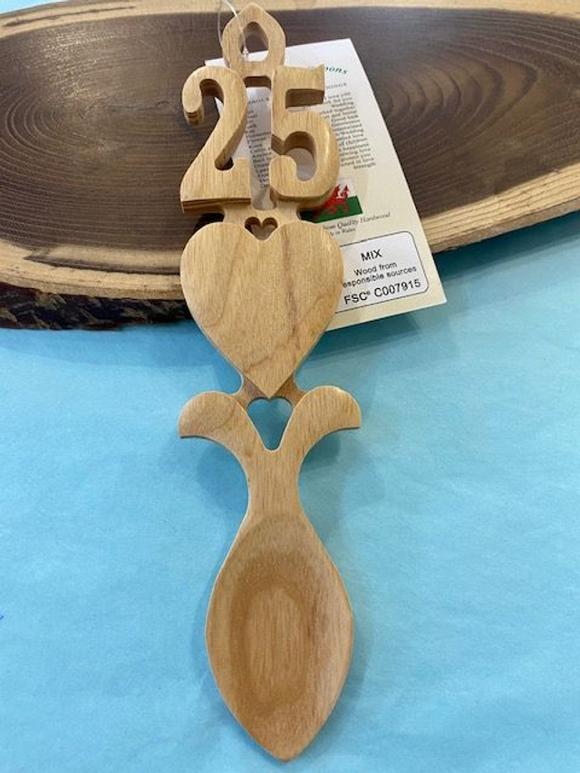 25th Anniversary Welsh Lovespoon  