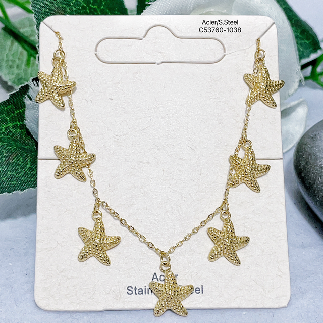 Collier multi étoiles 