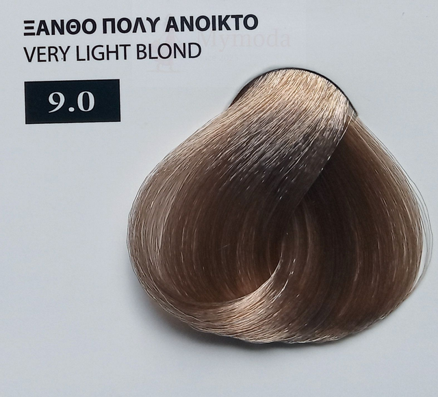 ΒΑΦΗ ΜΑΛΛΙΩΝ EXCLUSIVE ΣΕ ΕΠΑΓΓΕΛΜΑΤΙΚΗ ΣΥΣΚΕΥΑΣΙΑ 100ml Νο 9 ΞΑΝΘΟ ΠΟΛΥ ΑΝΟΙΚΤΟ