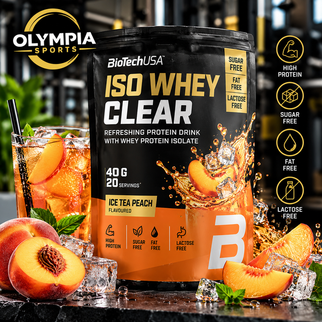 BioTechUSA Iso Whey Clear – 400 g – Ice Tea Peach