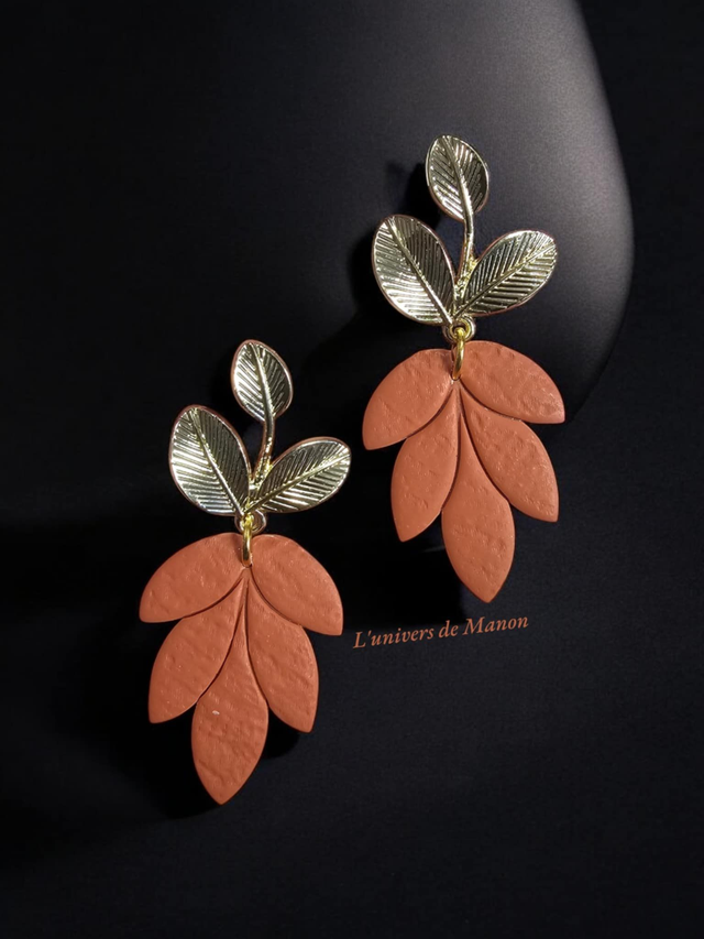 Boucle d&#039;oreille en argile polymère 