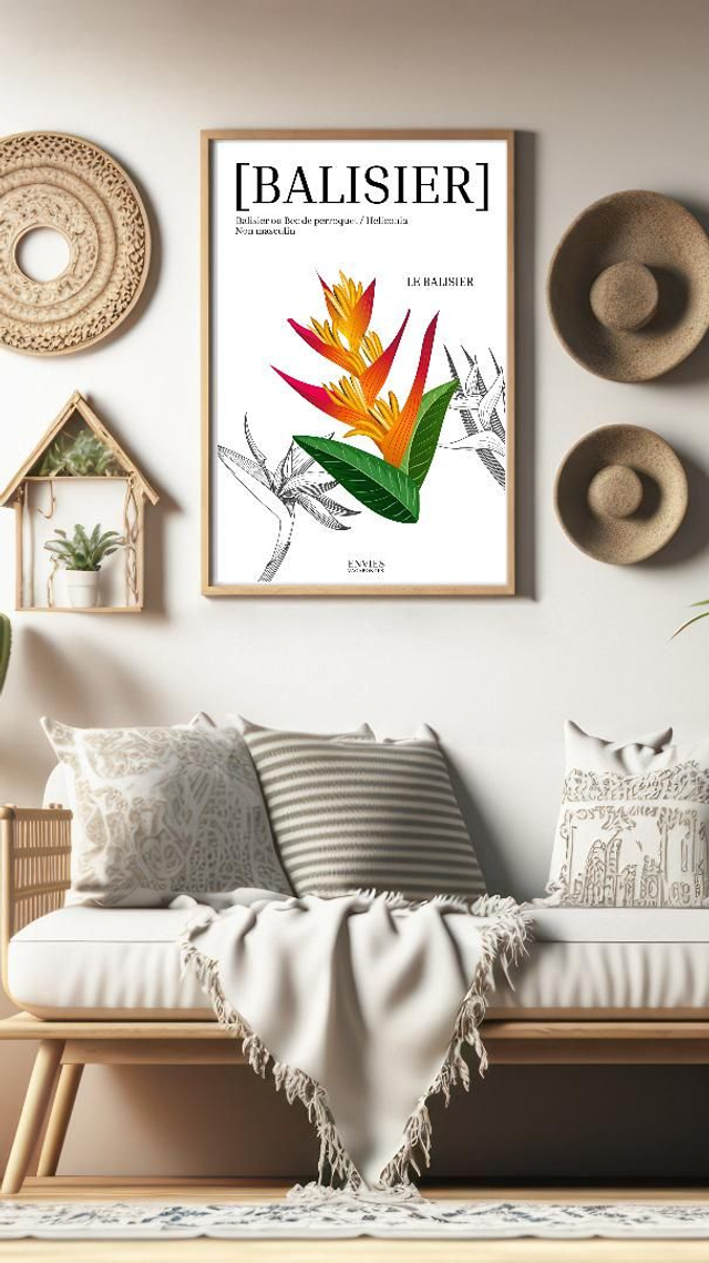 FLEUR DE BALISIER Affiche décorative