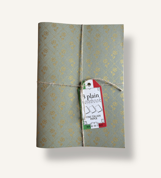 Notebook Set - Gold Floral Print