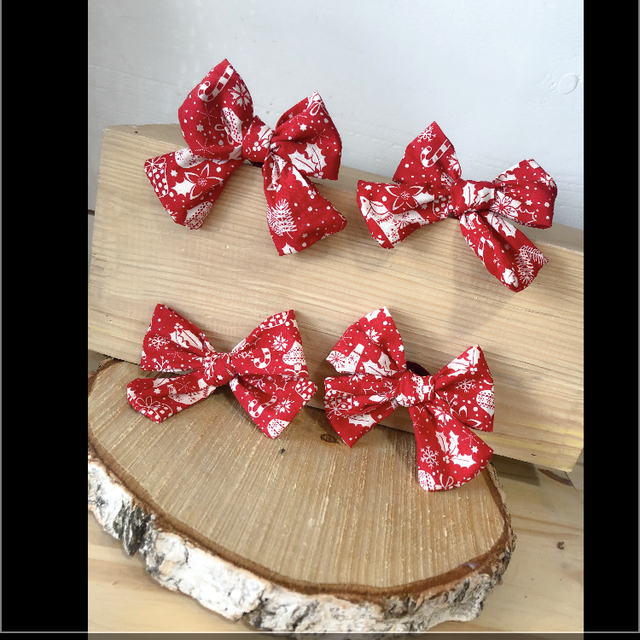 Ruban Noeud imprimé Noël 